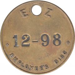 Token - Electrolytic Zinc Co. of Australasia Type 2b - Wage Token