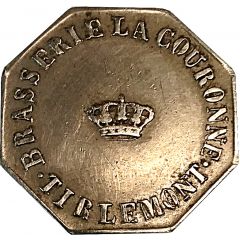 10 Centimes - Brasserie de la Couronne Tirlemont