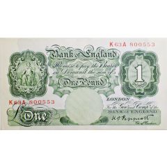 1 Pound Series A, Britannia, without thread