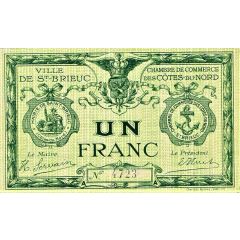 1 Franc - Saint-Brieuc Chambre de Commerce des Côtes-du-Nord 22
