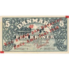 5 Kroner Heilmann type III: Overprint