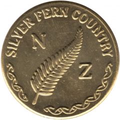 Medal - Souvenir Coin Silver Fern Country
