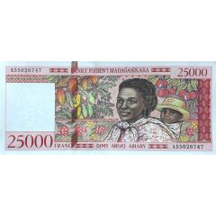 25000 Francs / 5000 Ariary