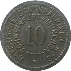 10 Pfennig - Schweinfurt Bayrische Schuhfabriken A.-G.