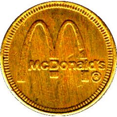 Token - Palace Park McDonald’s, Irvine, California