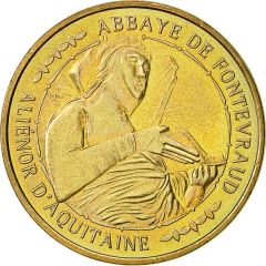 Monnaie de Paris Tourist Token - Abbaye de Fontevraud Aliénor d`Aquitaine