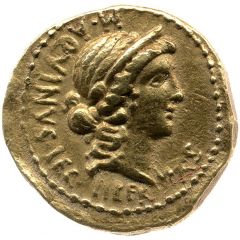 Aureus - Cassius LIBERTAS M·AQVINVS·LEG / C·CASSI PR·COS