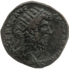 Dupondius - Lucius Verus TR P VIII IMP IIII COS III S C, Mars