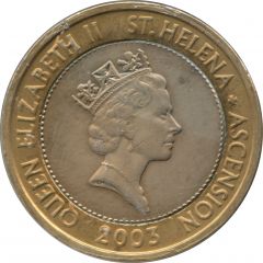 2 Pounds - Elizabeth II 3rd portrait