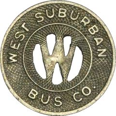 1 Full Fare - West Suburban Bus Co. La Grange, Illinois