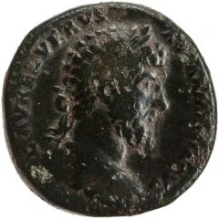 Sestertius - Lucius Verus TR P IIII IMP II COS II S C, Victory