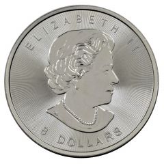 8 Dollars - Elizabeth II Bison, 1 1⁄4 oz. silver bullion coinage