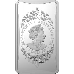 1 Dollar - Elizabeth II 6th Portrait - Year of the Tiger, Silver Bullion Bar