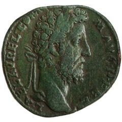 Sestertius - Commodus P M TR P XVII IMP VIII COS VII P P S C, Roma and Fides