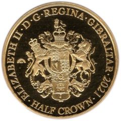 1/2 Crown - Elizabeth II Diana-The People`s Princess, Gold Plated