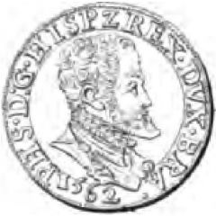 1/2 Gold Real - Philip II