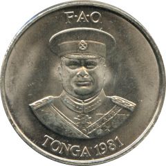 20 Seniti - Taufa`ahau Tupou IV FAO