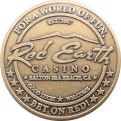 Token - Red Earth Casino Salton Sea Beach, California