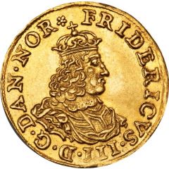 1/2 Dukat - Frederik III Cross monogram type 3