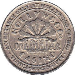 1 Dollar Gaming Token - Hollywood Casino Tunica