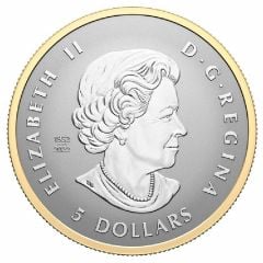 5 Dollars - Elizabeth II SML: The red maple (Fractional)