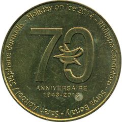 Monnaie de Paris Tourist Token - Holiday on Ice 2014 70e anniversaire