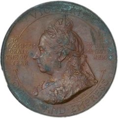 Medal - Victoria Diamond Jubilee; Sykeshurst-Barnsley