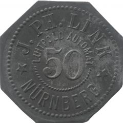 50 Pfennig - Nürnberg J. PH. Link Luitpold Automat