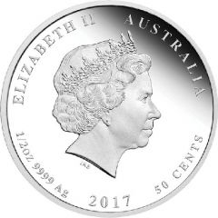 50 Cents - Elizabeth II 4th Portrait - 1917 Front Line Angels