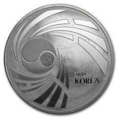 1 oz Silver Korea Taekwondo