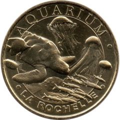 Jeton touristique - Monnaie de Paris - Aquarium de La Rochelle - Animaux de Mer