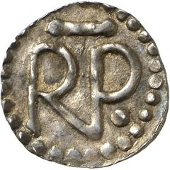 Denier - Pepin the Short Saint Cyricus abbey of Clermont