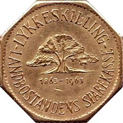 Token - Lykkeskilling Landbostandens Sparekasse