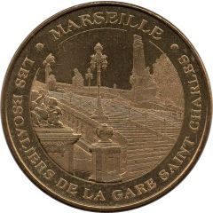Monnaie de Paris Tourist Token - Marseille Les escaliers de la gare Saint Charles