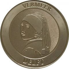 Medal - Vermeer`s `Girl with a Pearl Earing` Holland Nederland Pays-Bas