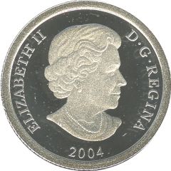 75 Dollars - Elizabeth II Grizzly bear, platinum