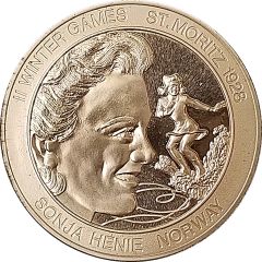 Token - Great Olympic Moments Sonja Henie