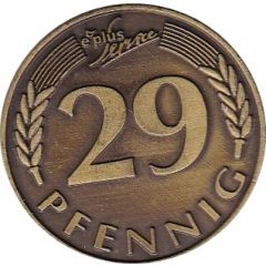 Token - E plus Service 29 Pfennig