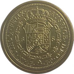 8 Escudos - Ferdinand VII replica