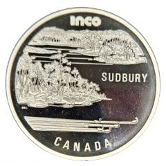 Medal - Prince Charles of Wales Visits INCO Sudbury, Ontario