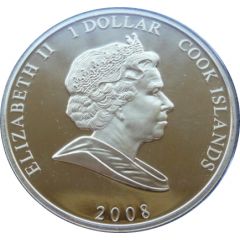 1 Dollar - Elizabeth II Q.E. II and D.O.E on Remembrance Day