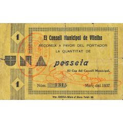 1 Peseta Vilalba del Arcs