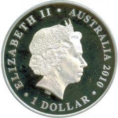 1 Dollar - Elizabeth II 4th Portrait - Lachlan Macquarie Governor of NSW