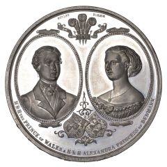 Medal - Victoria Royal Wedding, T. Ottley, white metal