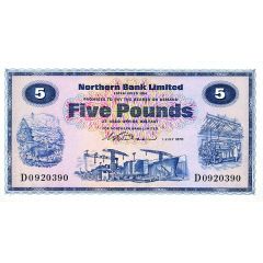 5 Pounds Northern Bank