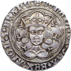 1 Groat - Henry VI Rosette-mascle issue, Calais mint