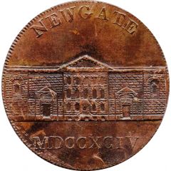1/2 Penny Middlesex - Newgate / Symonds