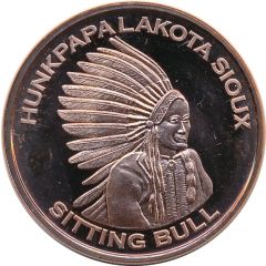 1 oz Copper Sitting Bull