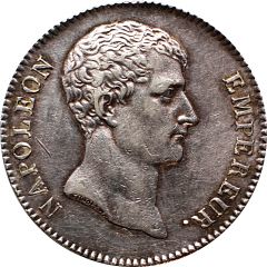 5 Francs - Napoleon I nude head, transitional type