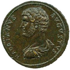 Sestertius - Hadrian IVSTITIA AVG COS III P P S C, Justitia